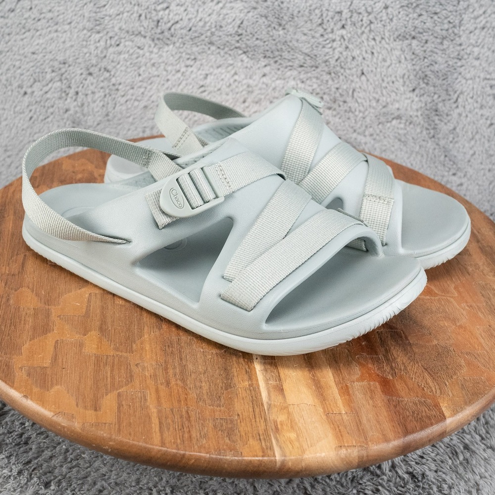 Chaco CHILLOS gray aqua comfort ortho Slide Sandals - Sz 10‎